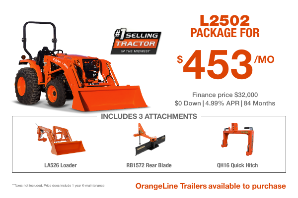 Kubota Tractor Package Specials
